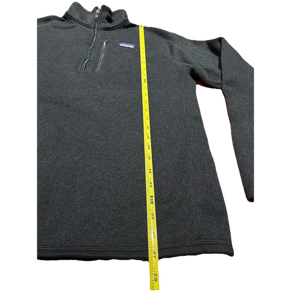 Patagonia Better Sweater Mens L Black 1/4 Zip Fleece Sweatshirt Company Branded - Picture 8 of 9